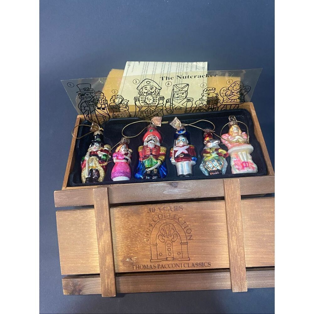 Thomas Pacconi Classics "The Nutcracker" Christmas glass ornaments
